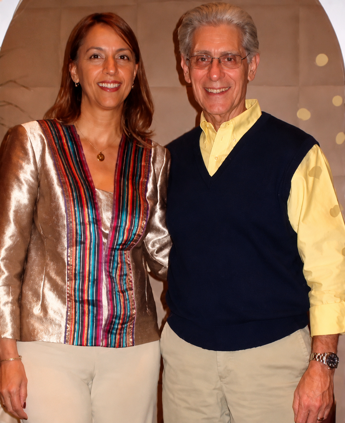Lic. Liliana Hollmann con el Dr. Brian Weiss